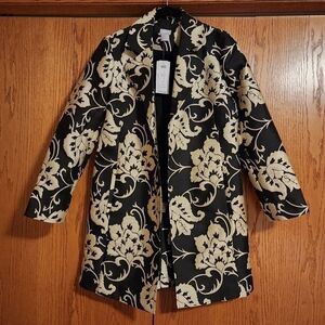 Chicos Floral Jacquard Topper